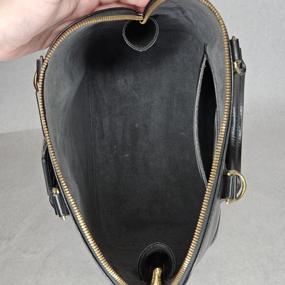 Louis Vuitton Black Epi Leather Alma PM Tote Bag Purse Handbag with COA - Picture 12 of 16